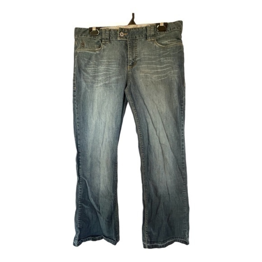 Jacob Connexion Womens Straight Leg Mid Rise Cropped Jeans Size 32